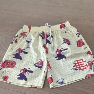 Eric Emanuel mesh yellow shorts, size L